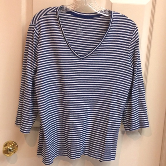 St.John’s Bay Tops - St. John’s Bay Navy Striped Top